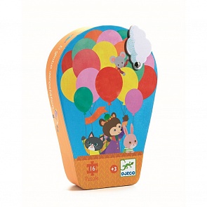 Пазл - Воздушный шар, 16 деталей (Djeco, 07270)